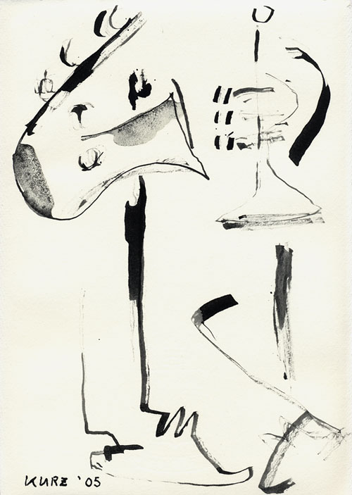 Jazz, Tusche, 2005, 22x31cm