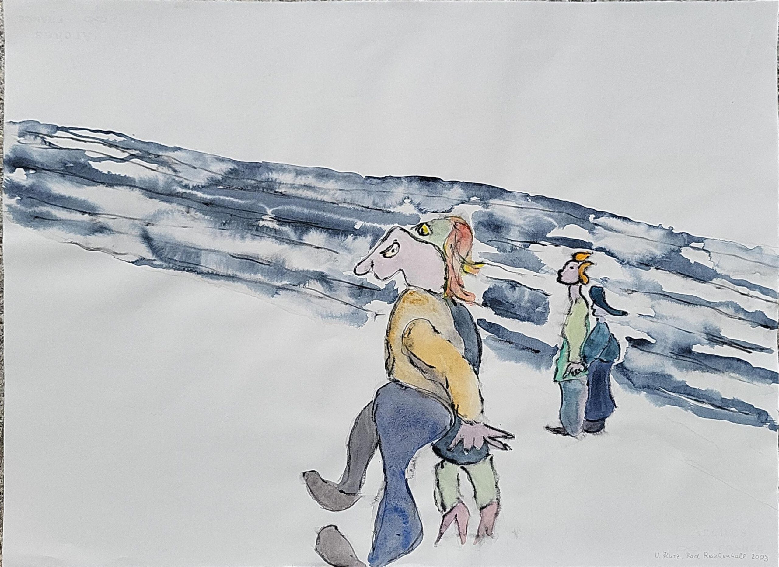'Bad Reichenhall', Aquarell 5, 76x56 cm, 2003