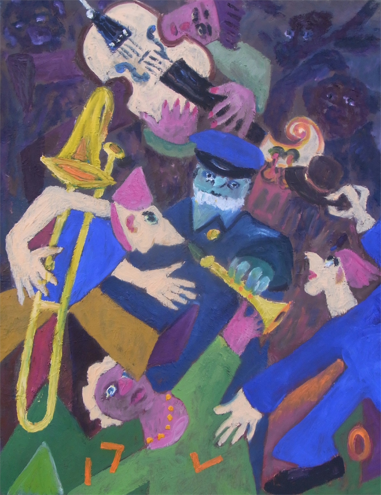 Musikanten, 2015, Oel auf Cotton, 60x80cm