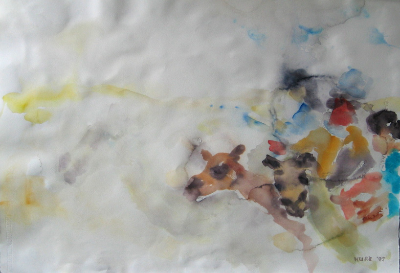 Dromedarreiter-Aquarell-2005-80x60cm