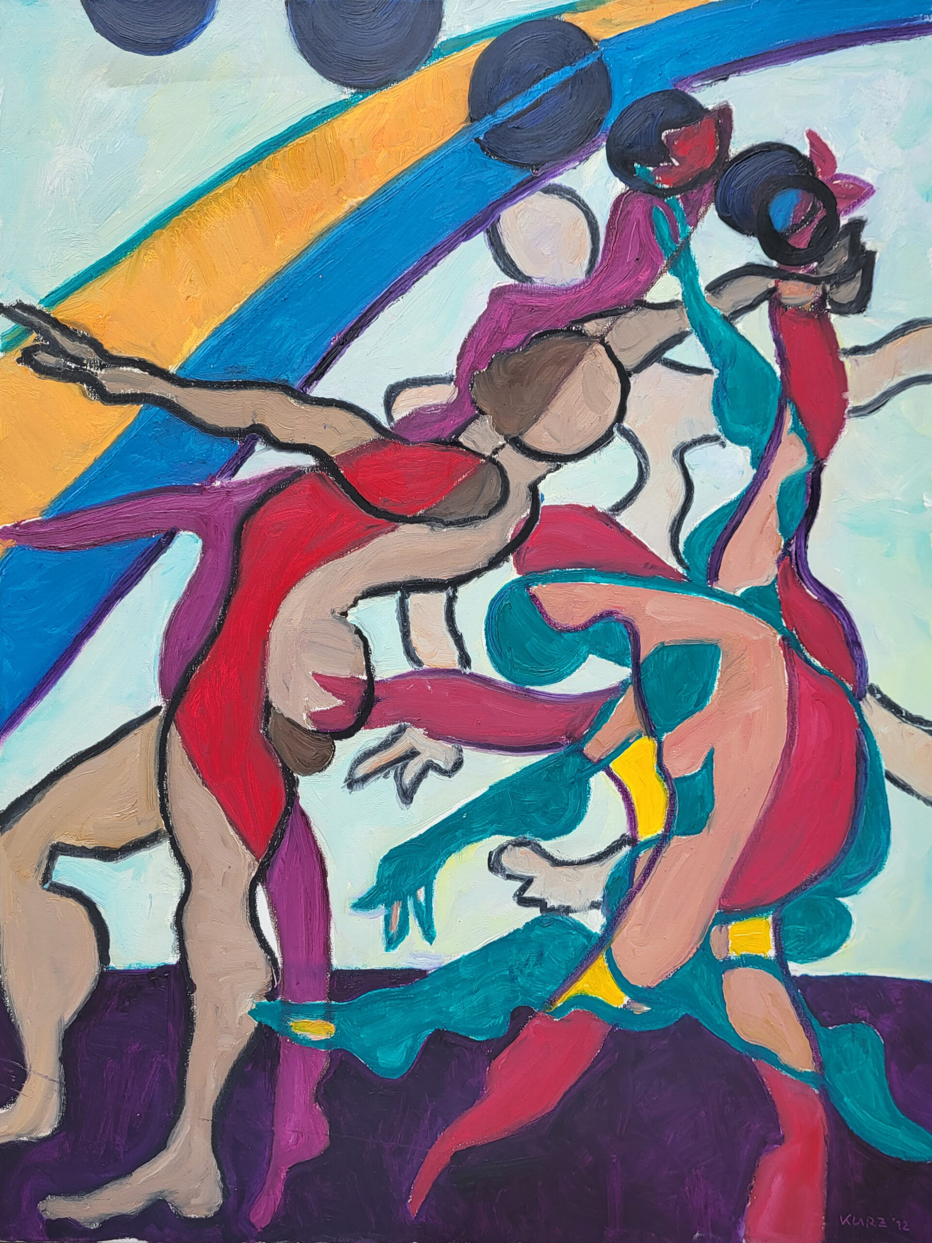 'Gym', Aquarell 80x100cm, 2012