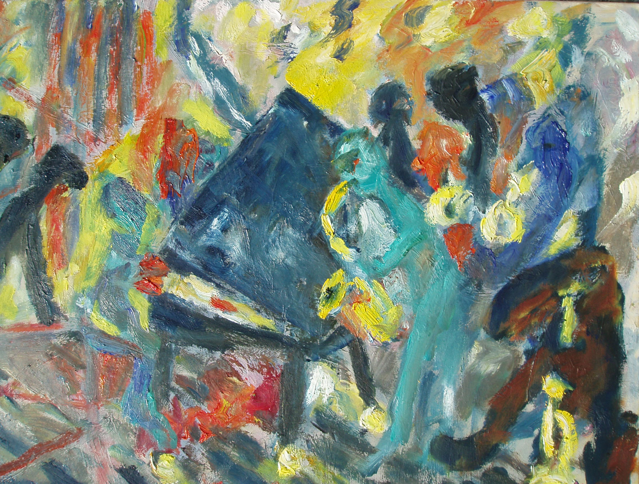 Hot Club 2008, oel, 80x60cm