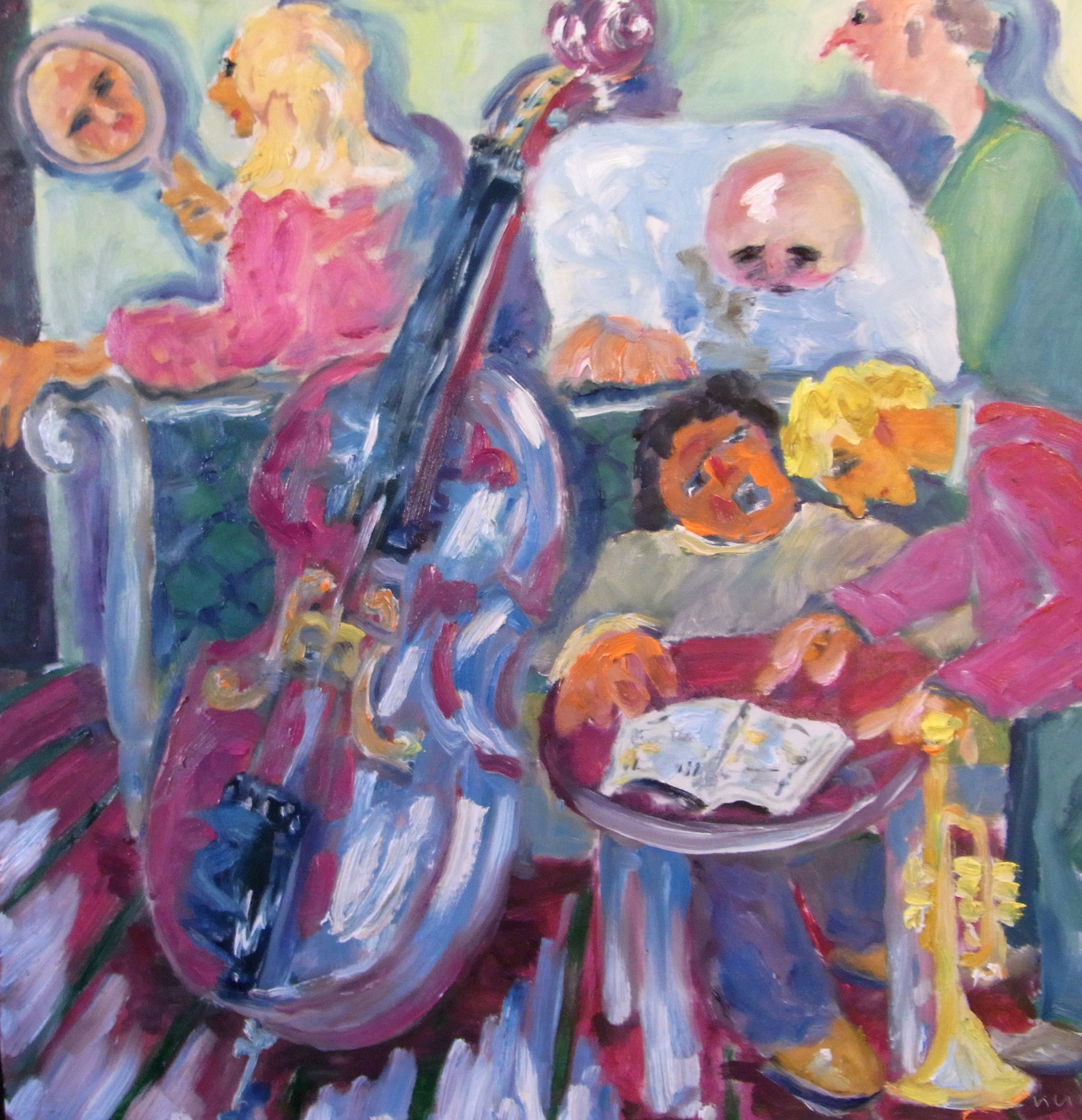 Jazz 15, 2010, oel, 80x80cm