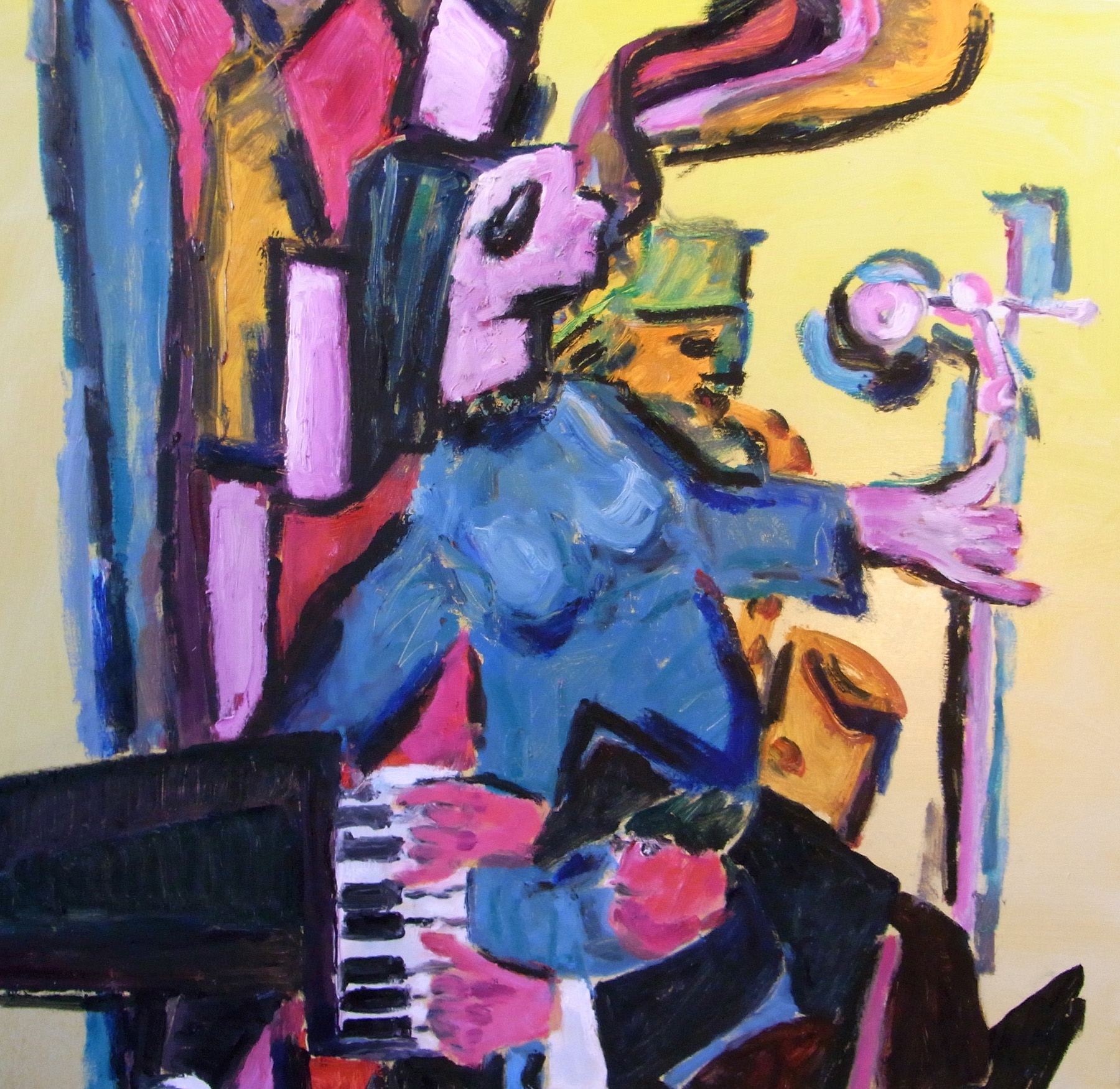 Jazz 4, 2010, oel, 80x80cm