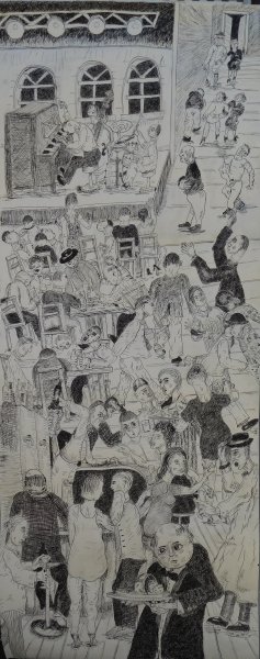 Jazz-Bar-2021-Tusche-Rollbild-70x180cm