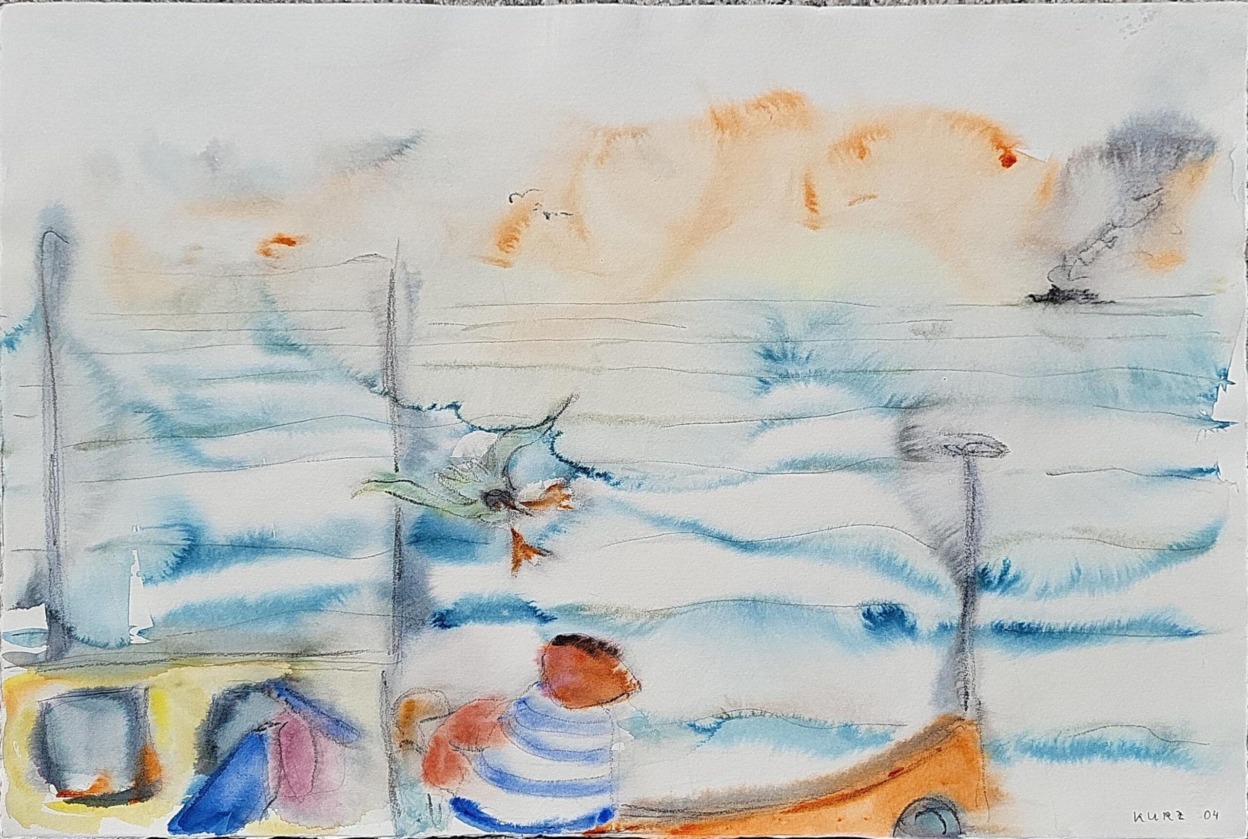 O.T. Aquarell 7, 76x56 cm, 2004