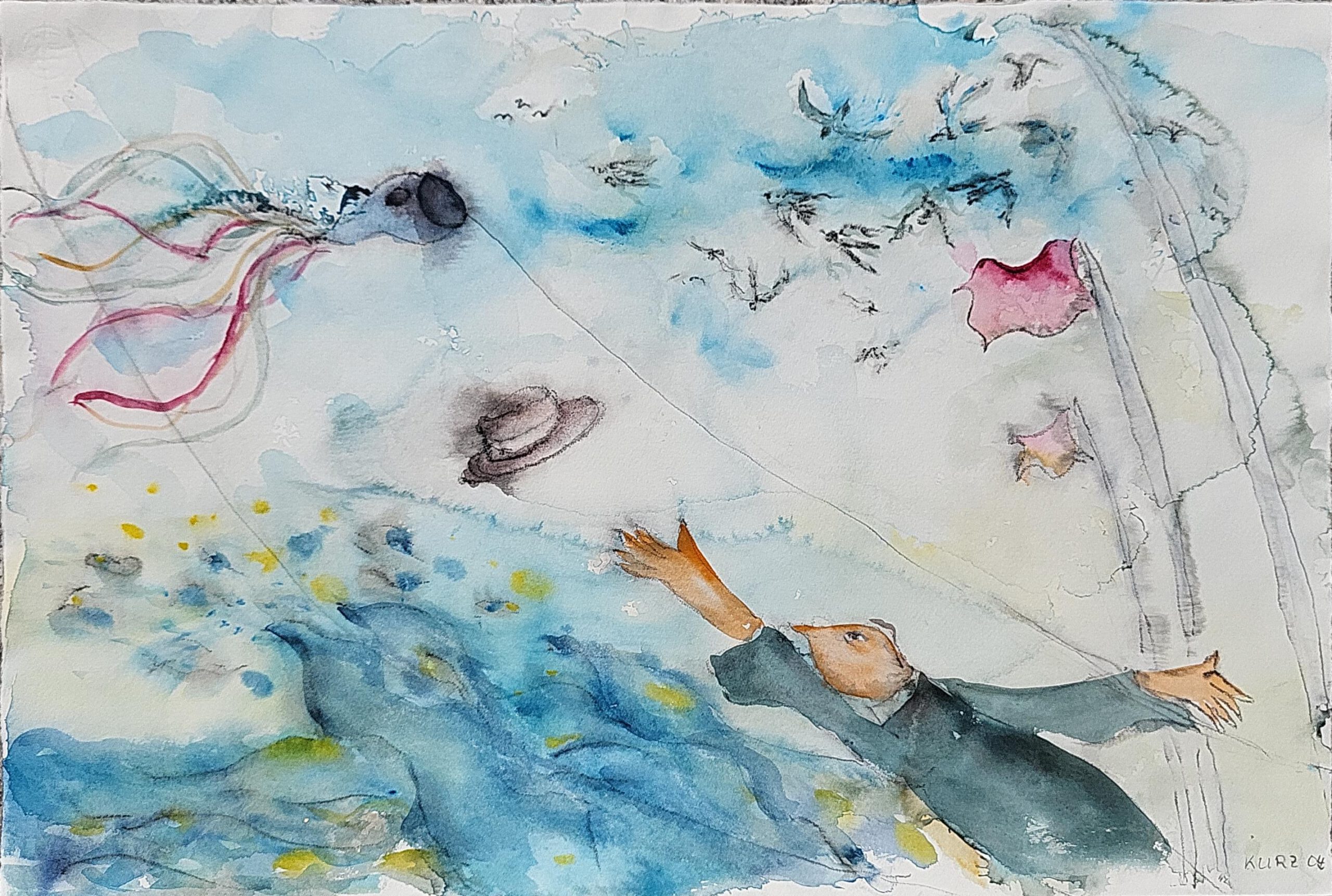 O.T. Aquarell 5, 76x56 cm, 2004