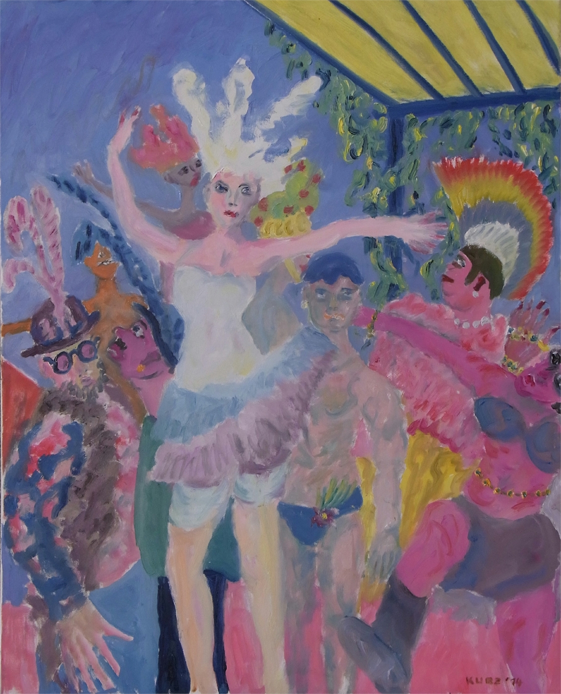 Love Parade, 2014, Oel auf Cotton, 80x100cm
