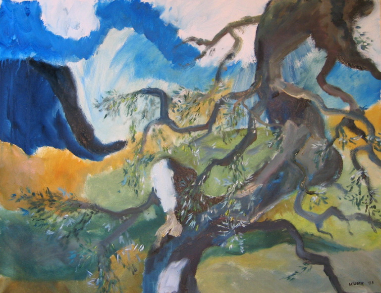 Wetterbaum, Oel, 2005, 90x70cm